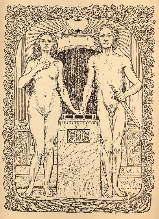 At The Altar by Fidus, 1906
